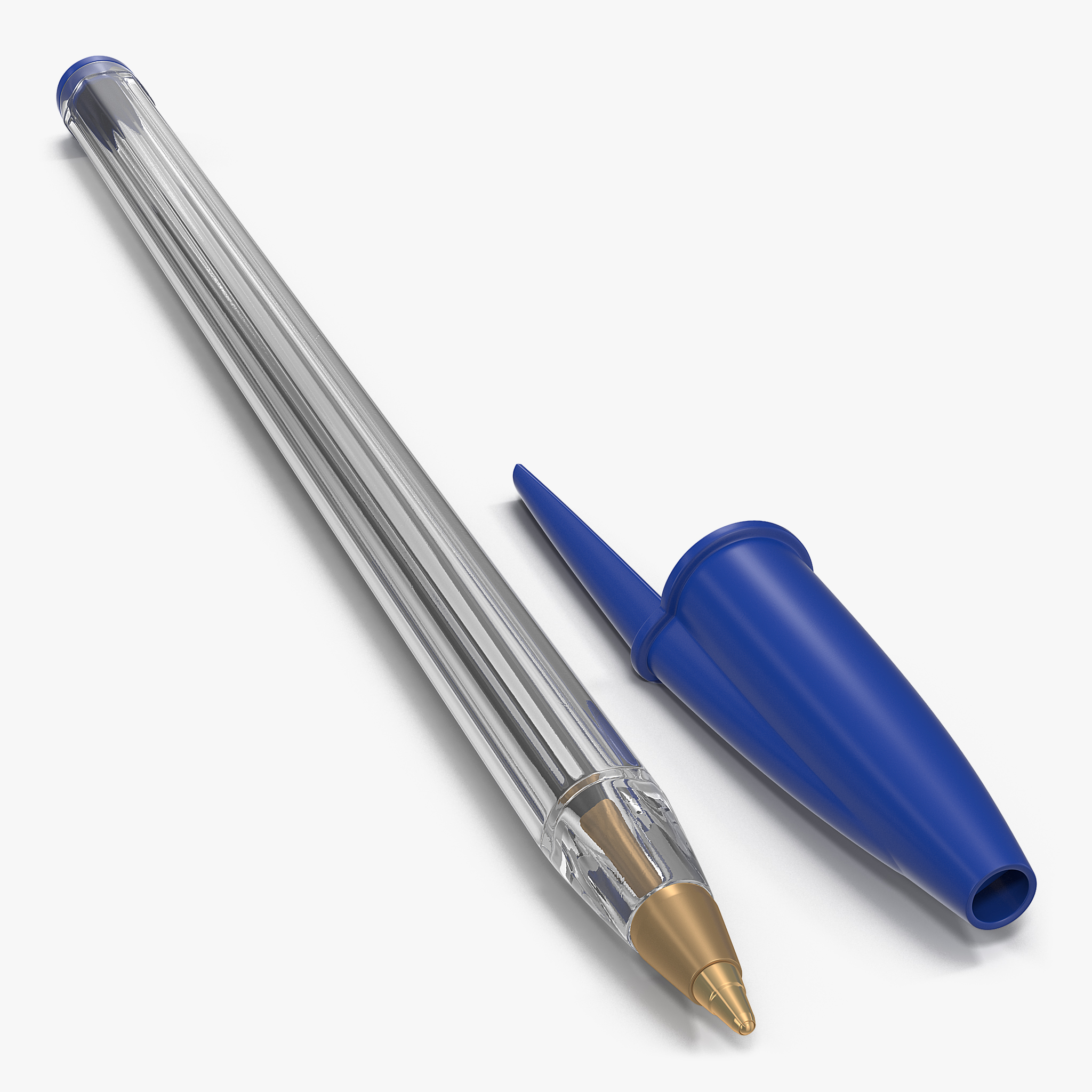Transparent Plastic Ballpoint Pen, view 3