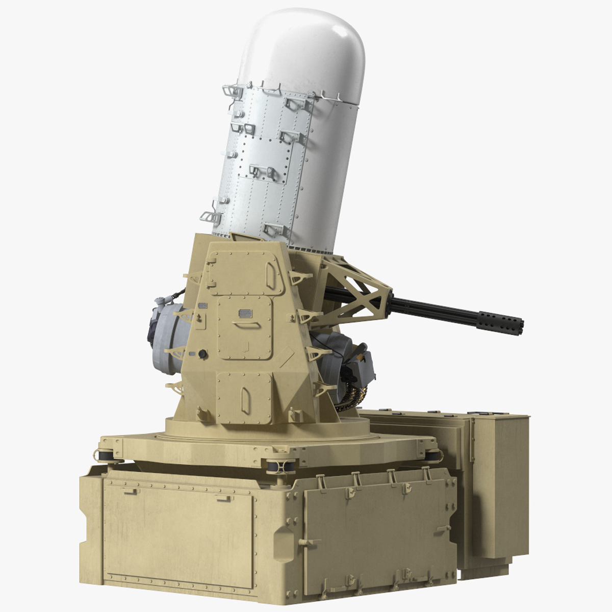 Mark 15 Phalanx Close-In Weapon System Sand Rigged for Maya 3D model