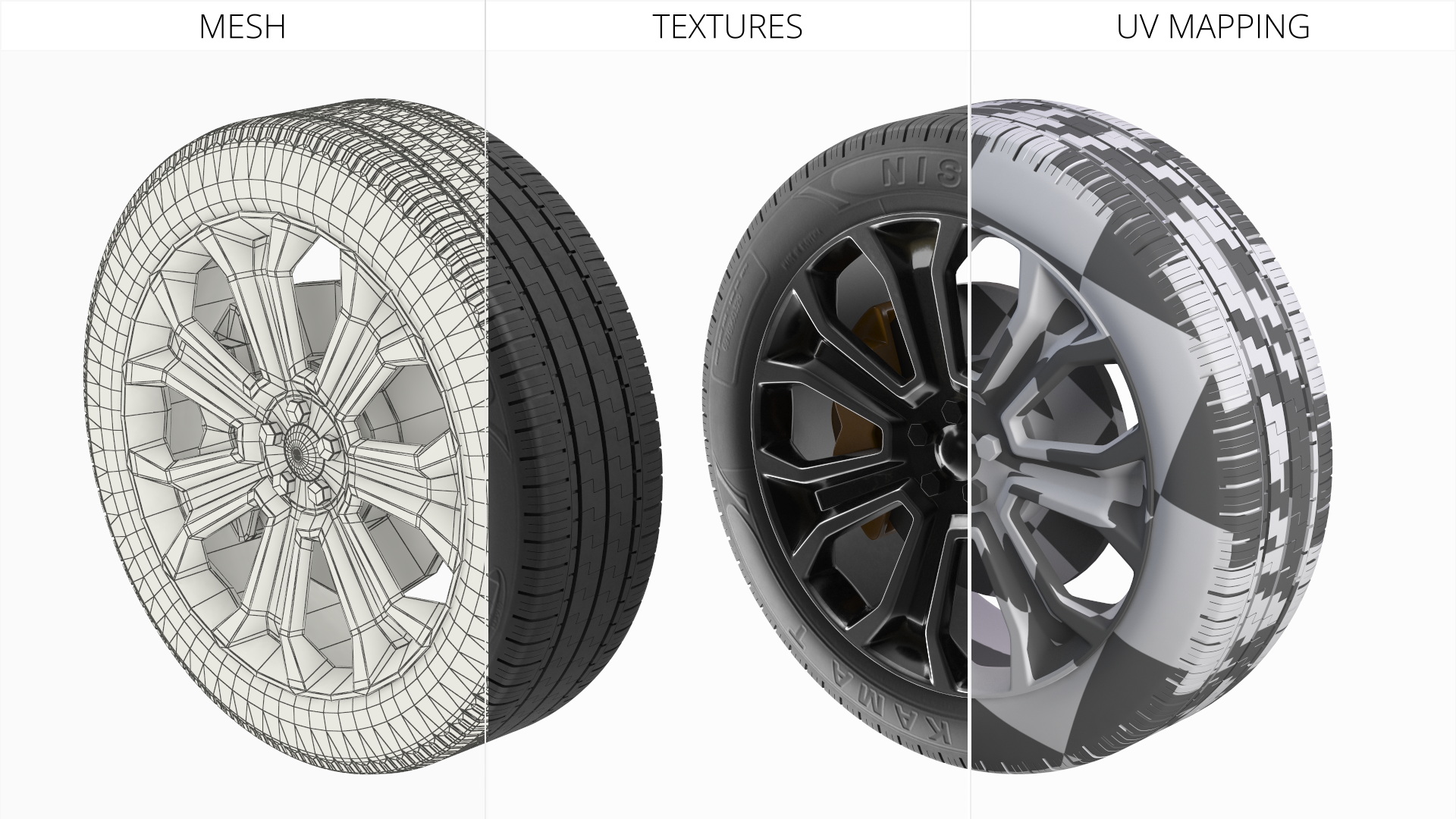 Road Car Wheel with Brake Disc Black - view 8