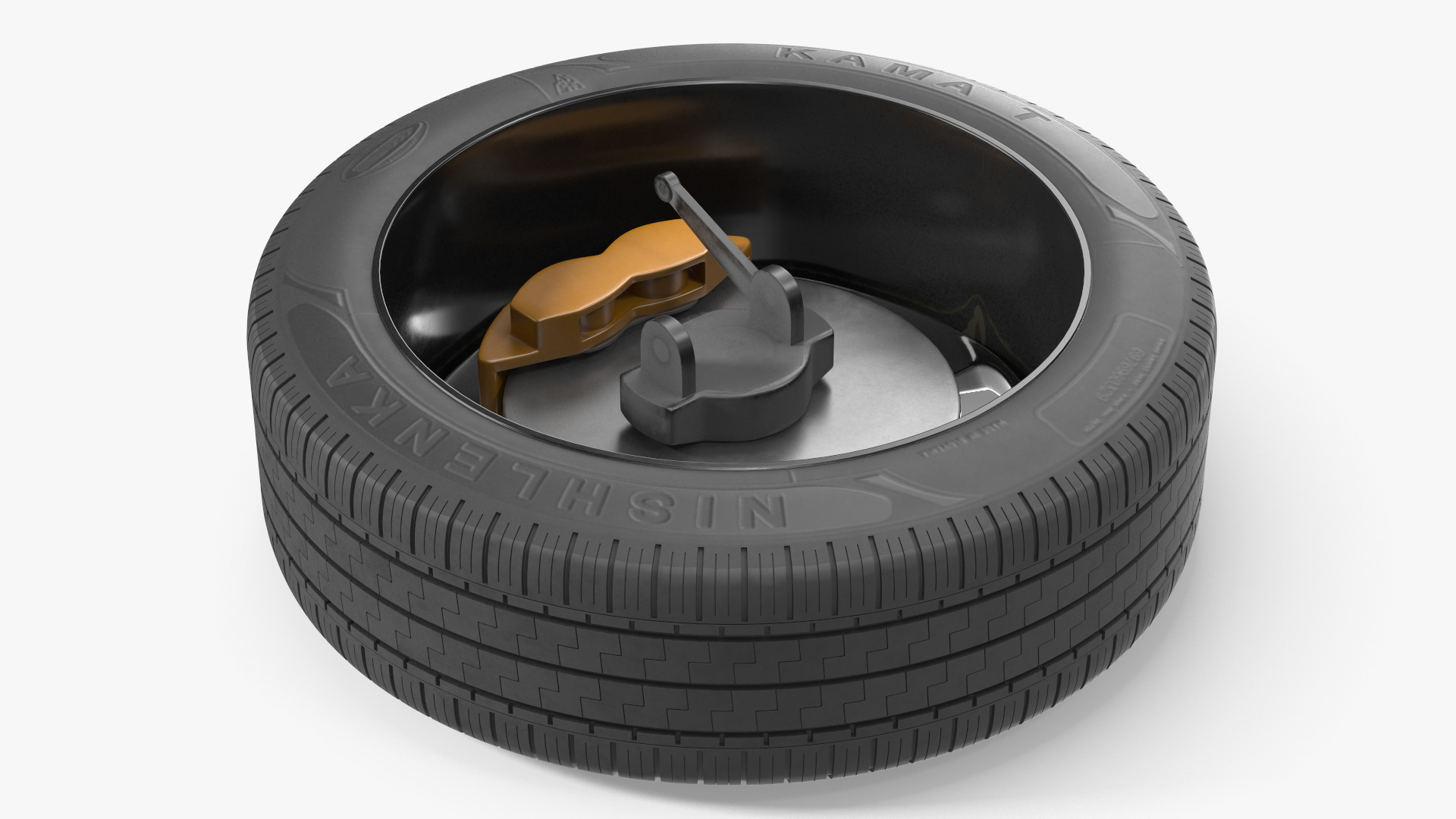 Road Car Wheel with Brake Disc Black - view 5