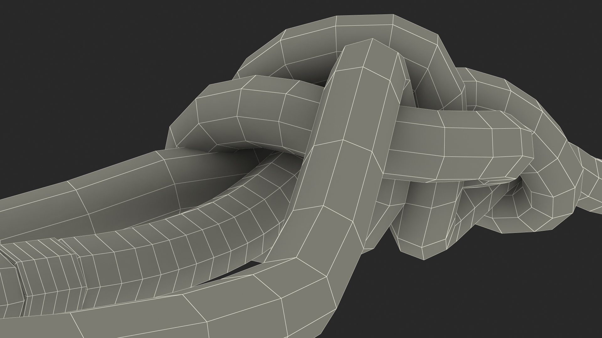 3D Water Bowline Knot model