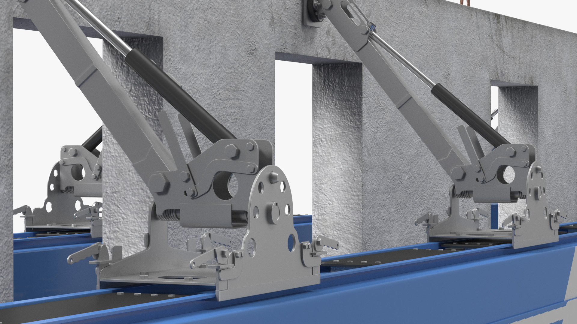 Faymonville Prefamax Inloader Semi Trailer with Concrete Panel 3D