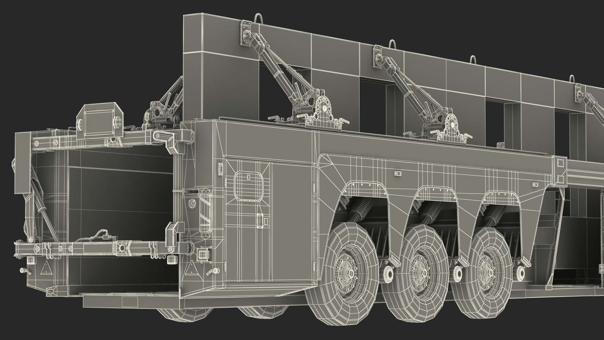 Faymonville Prefamax Inloader Semi Trailer with Concrete Panel 3D
