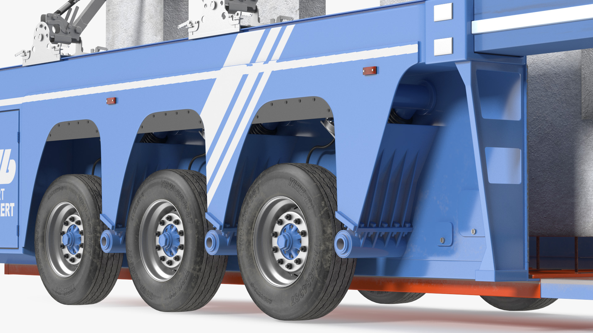 Faymonville Prefamax Inloader Semi Trailer with Concrete Panel 3D