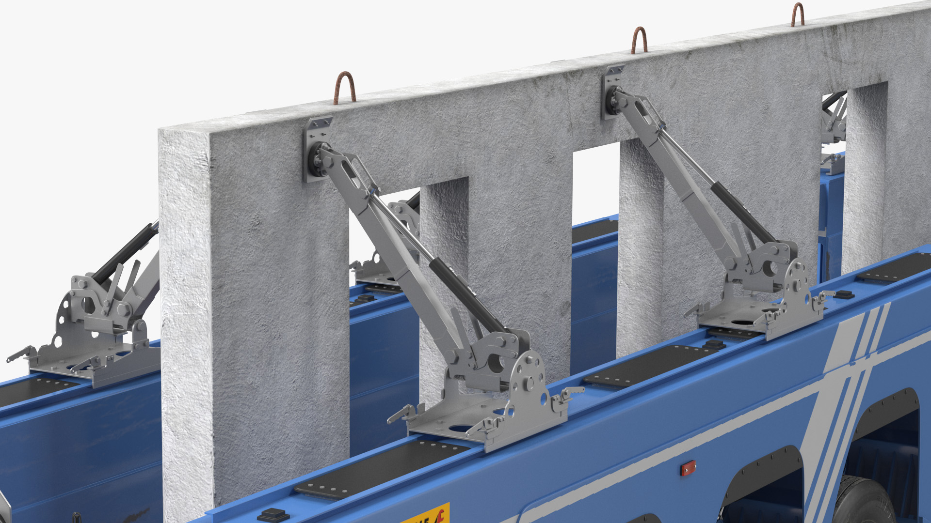 Faymonville Prefamax Inloader Semi Trailer with Concrete Panel 3D