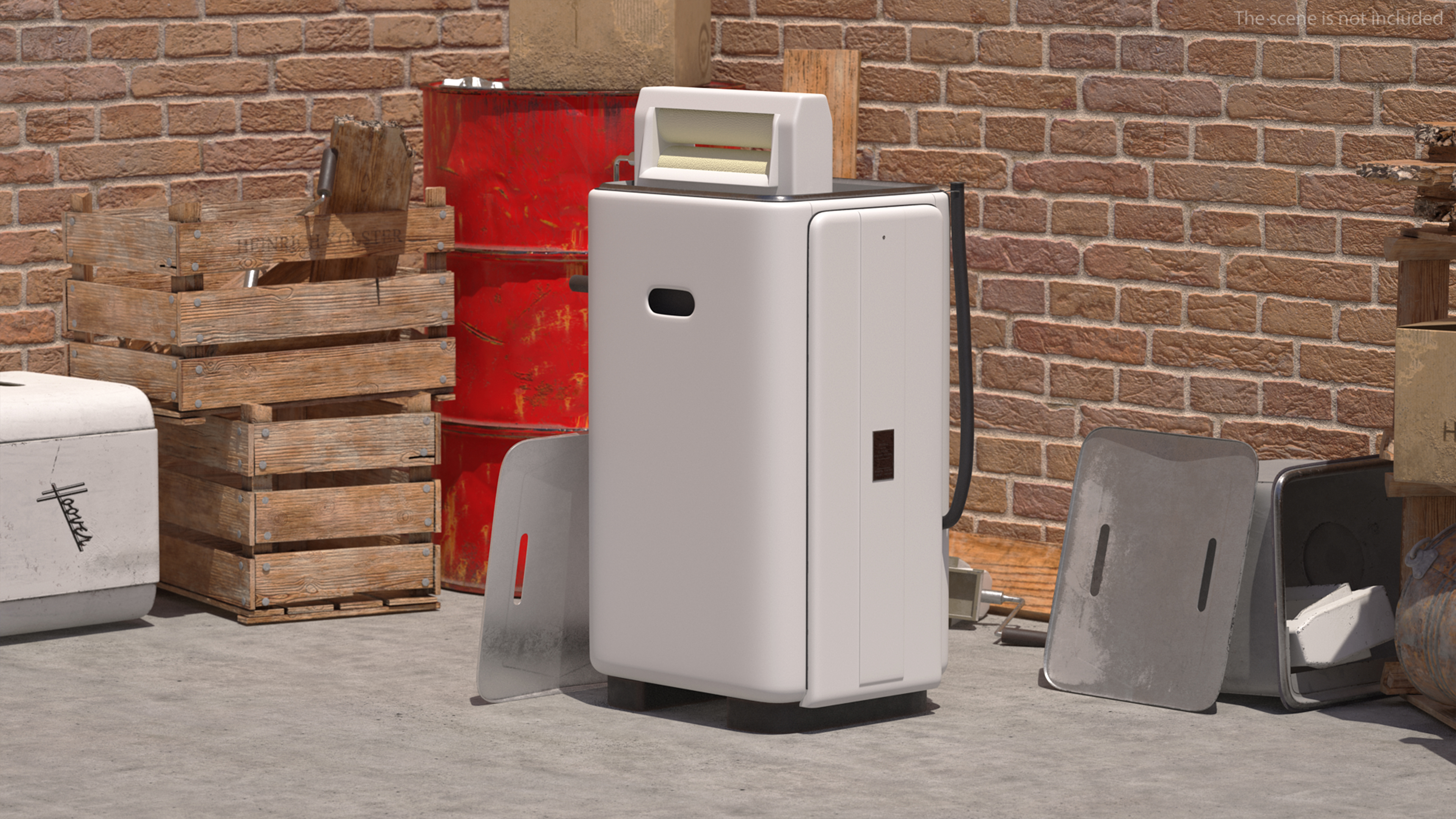 3D Retro Washing Machine Hoover model