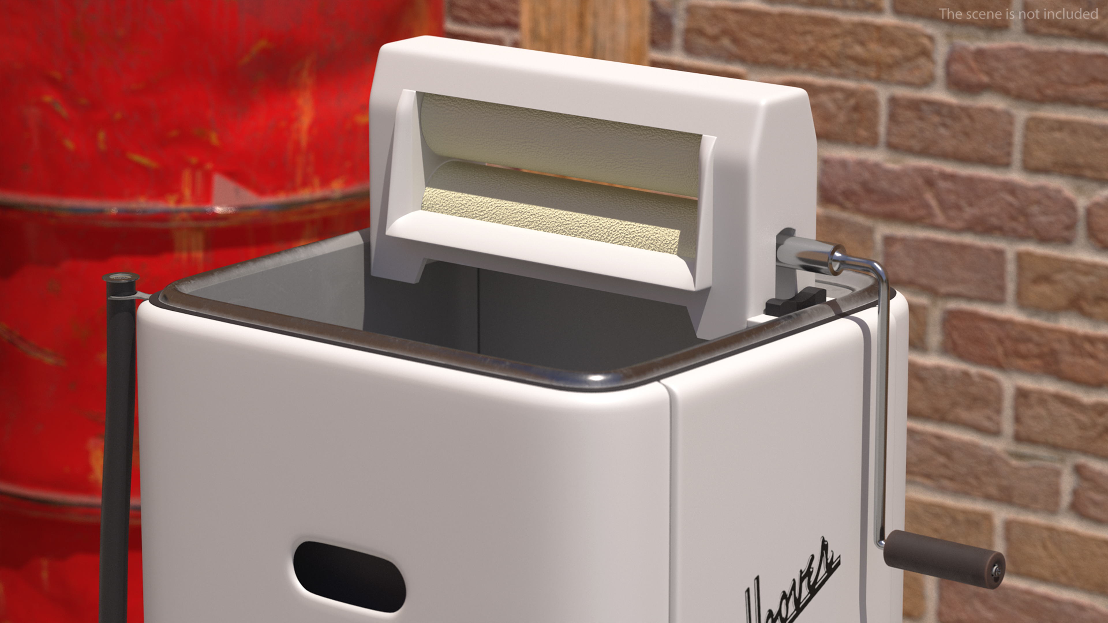 3D Retro Washing Machine Hoover model