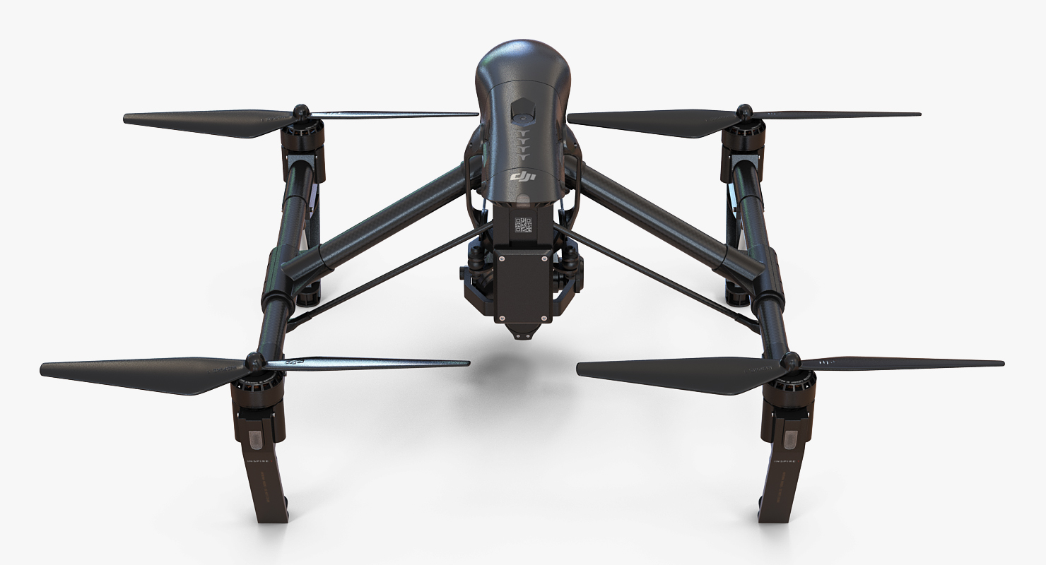 3D DJI Inspire 1 Quadcopter Black Edition model