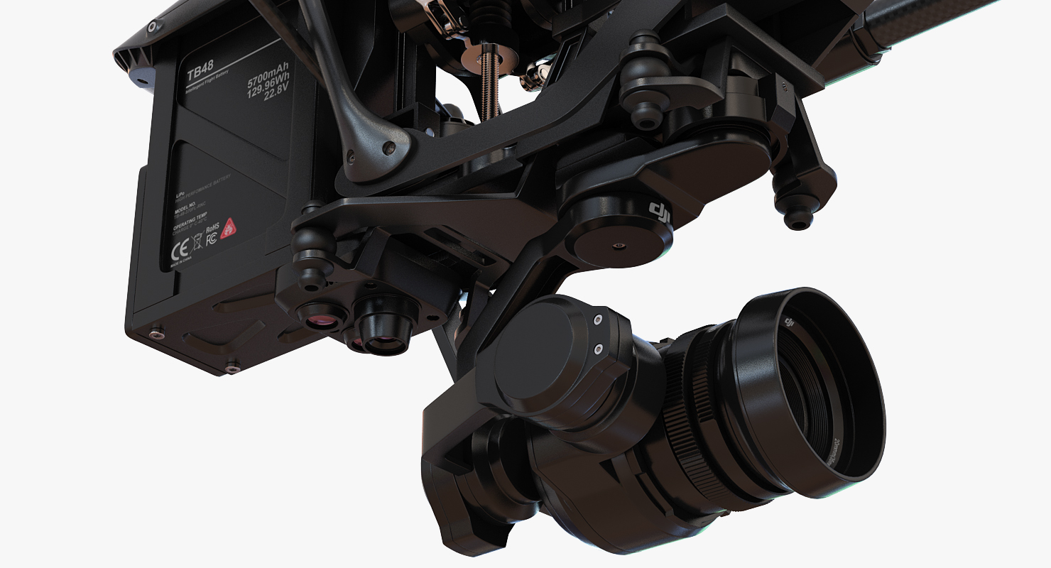 3D DJI Inspire 1 Quadcopter Black Edition model