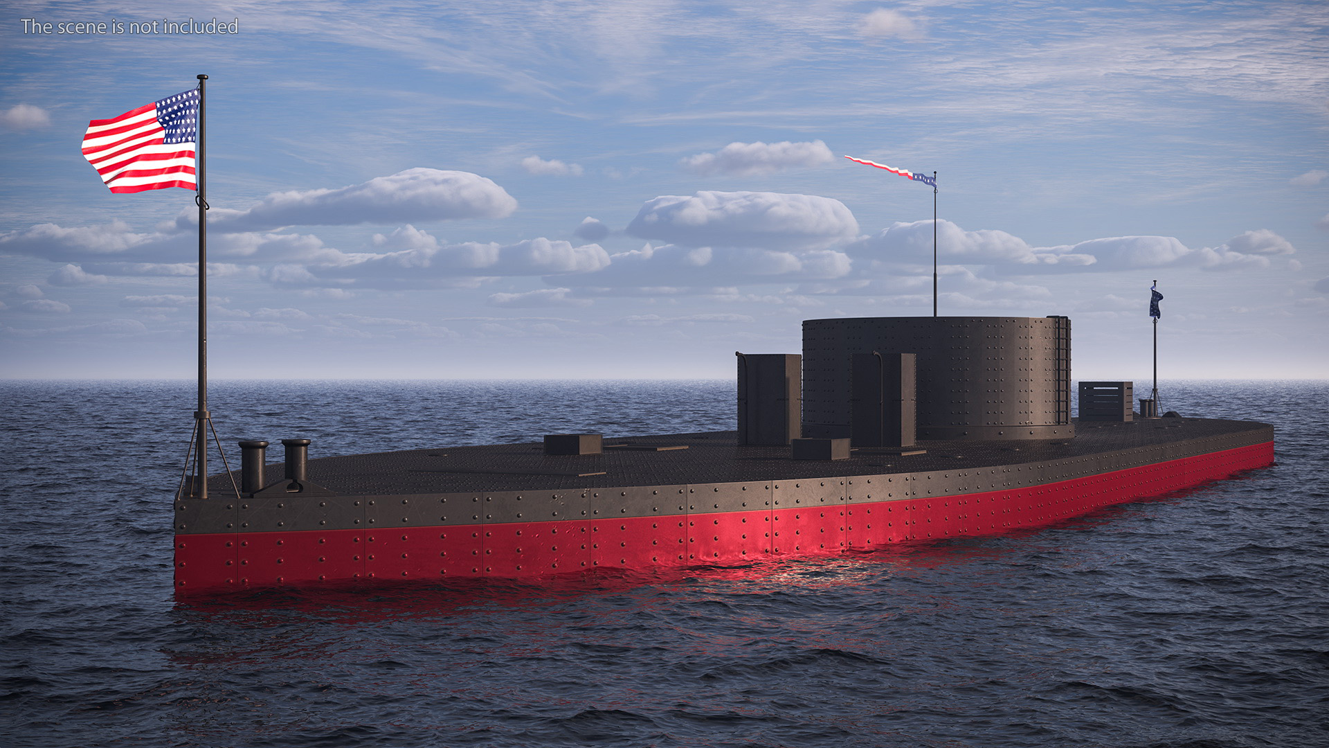 3D model USS Monitor New