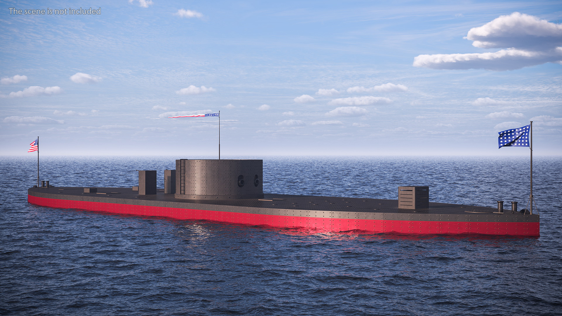 3D model USS Monitor New