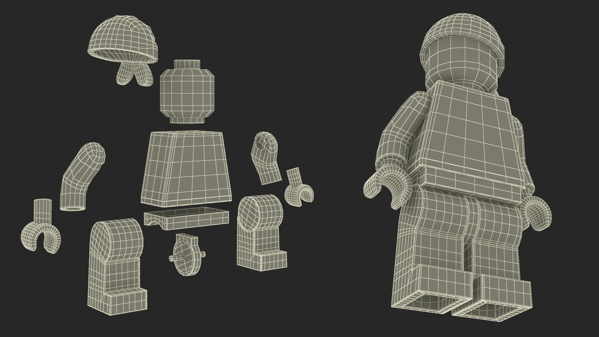 Minifigure LEGO Pirate 3D