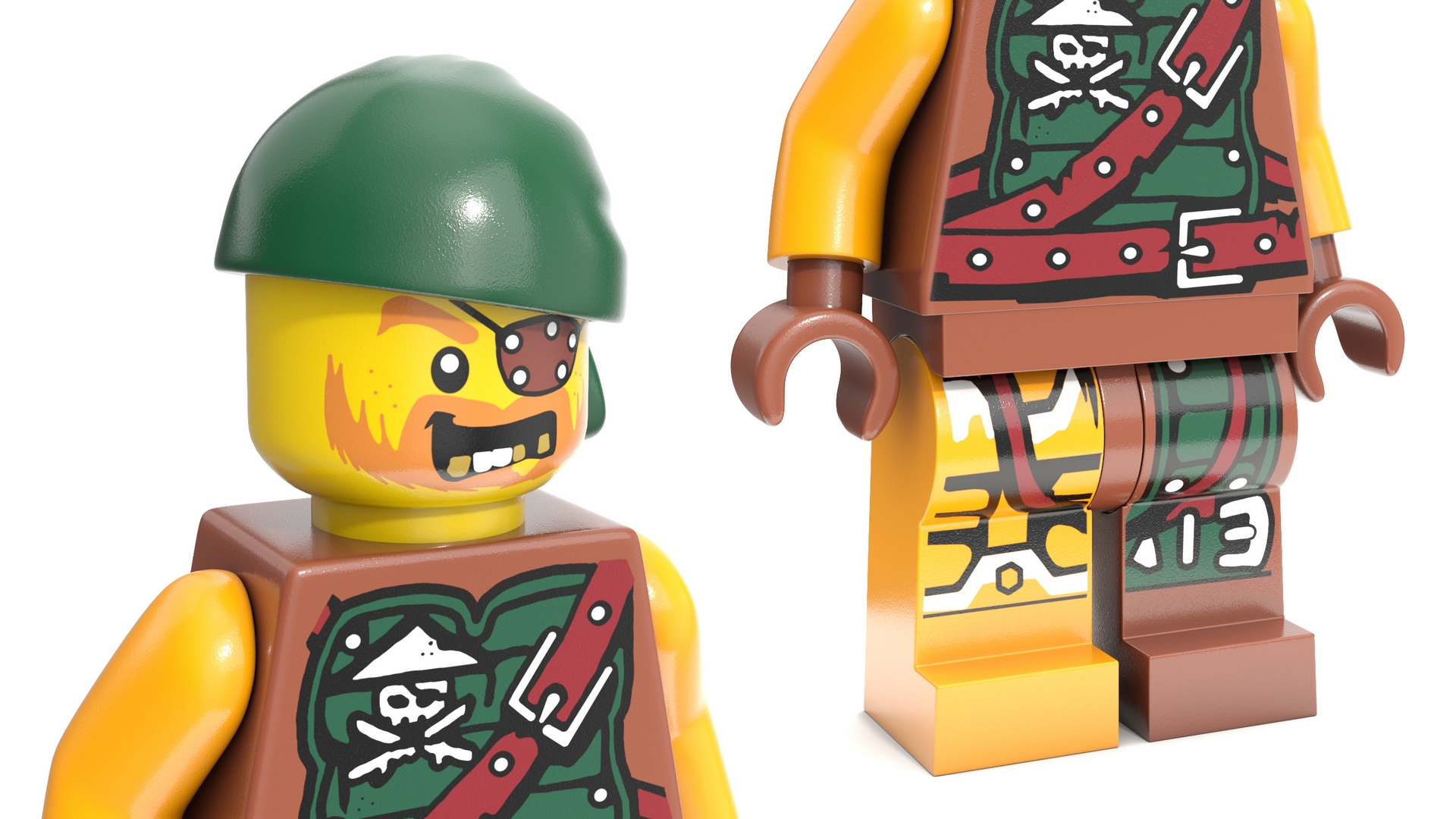 Minifigure LEGO Pirate 3D