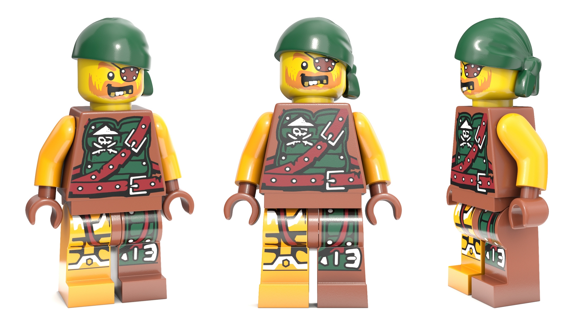 Minifigure LEGO Pirate 3D