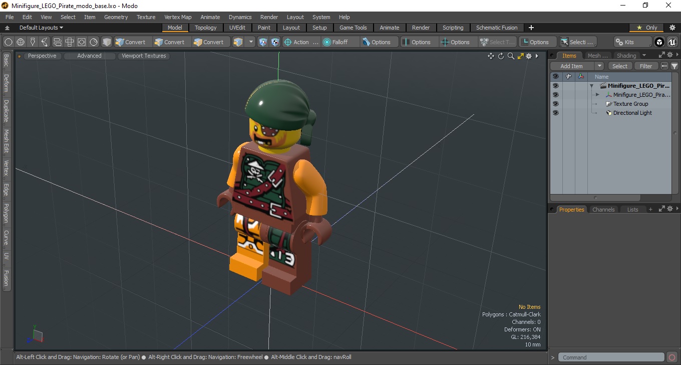 Minifigure LEGO Pirate 3D