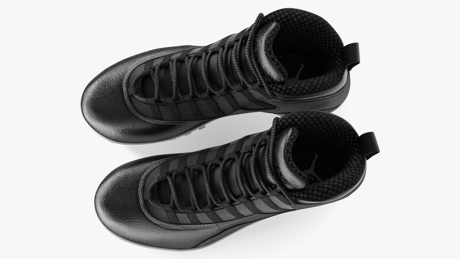 3D model Air Jordan 10 Baseball Cleats Black