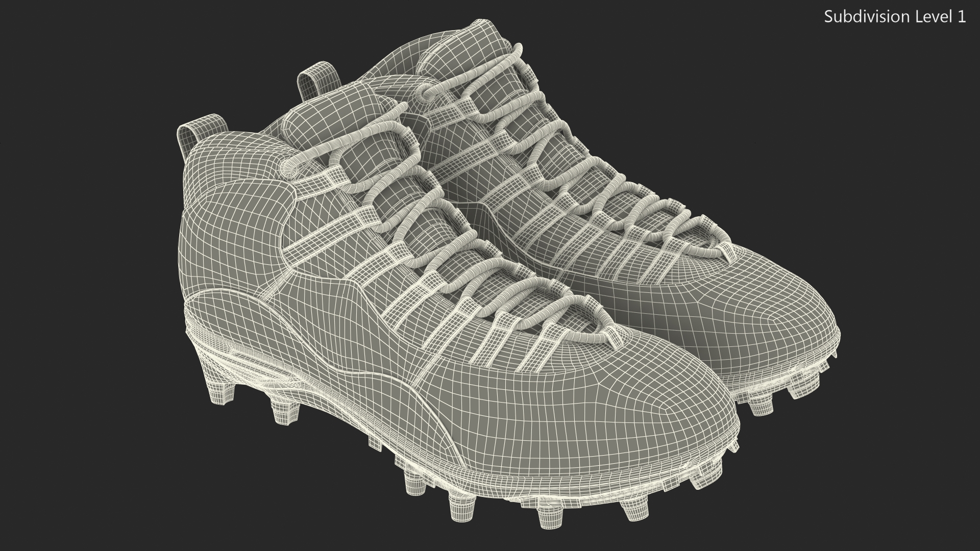 3D model Air Jordan 10 Baseball Cleats Black