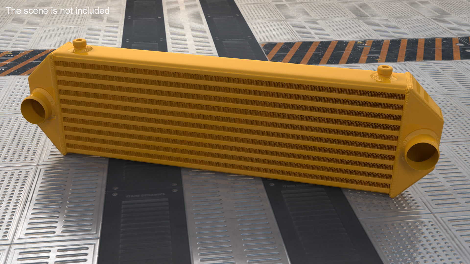 Mishimoto Gold Car Intercooler Front Side Pipes 3D