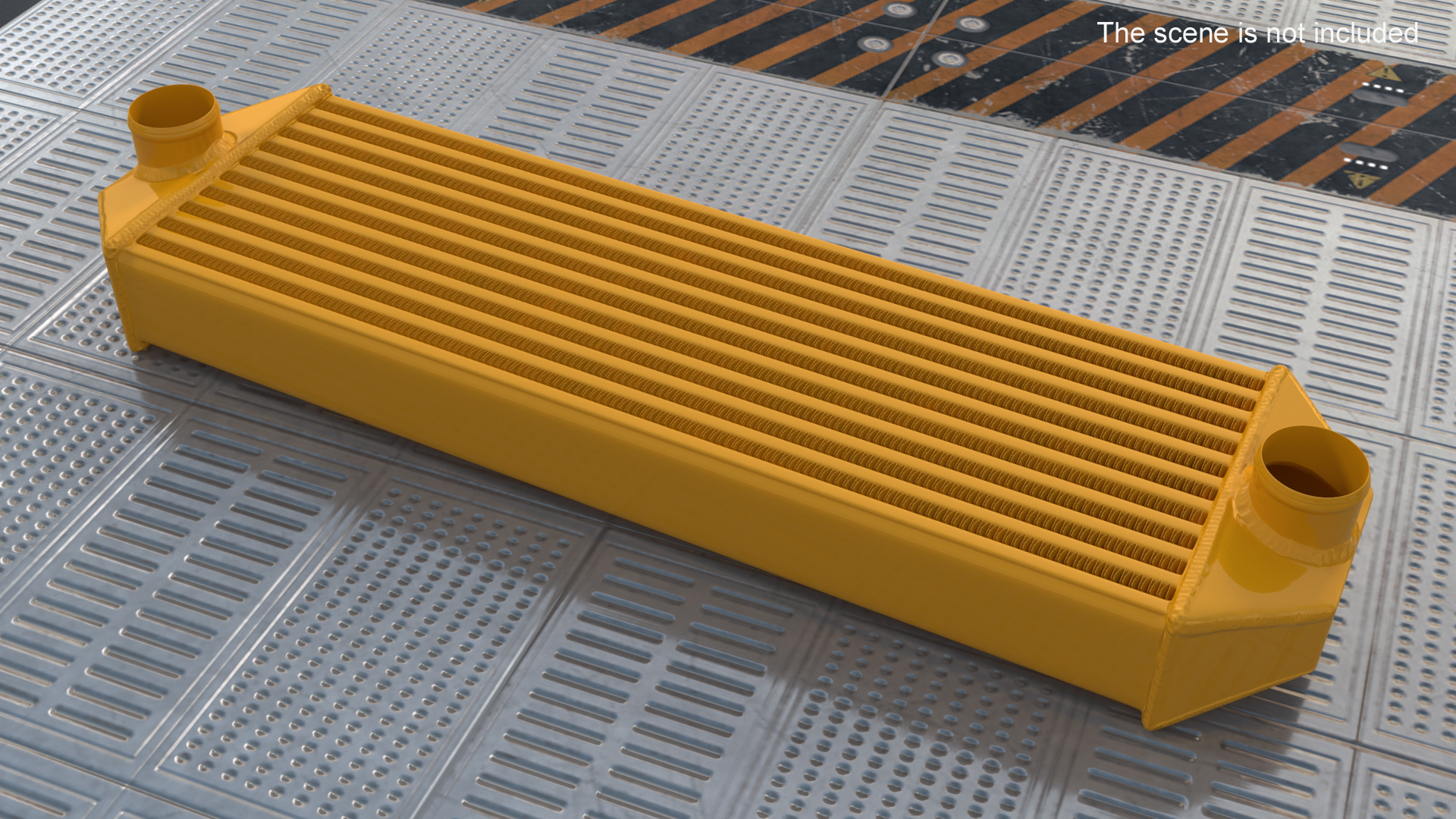 Mishimoto Gold Car Intercooler Front Side Pipes 3D
