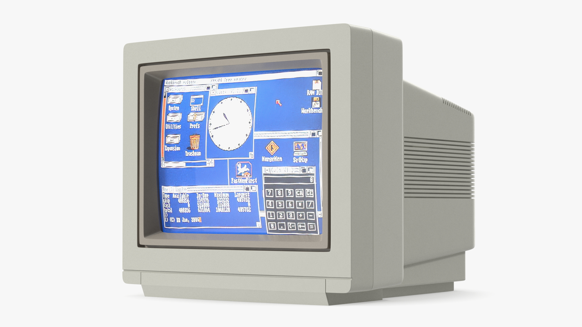 3D model Vintage Monitor