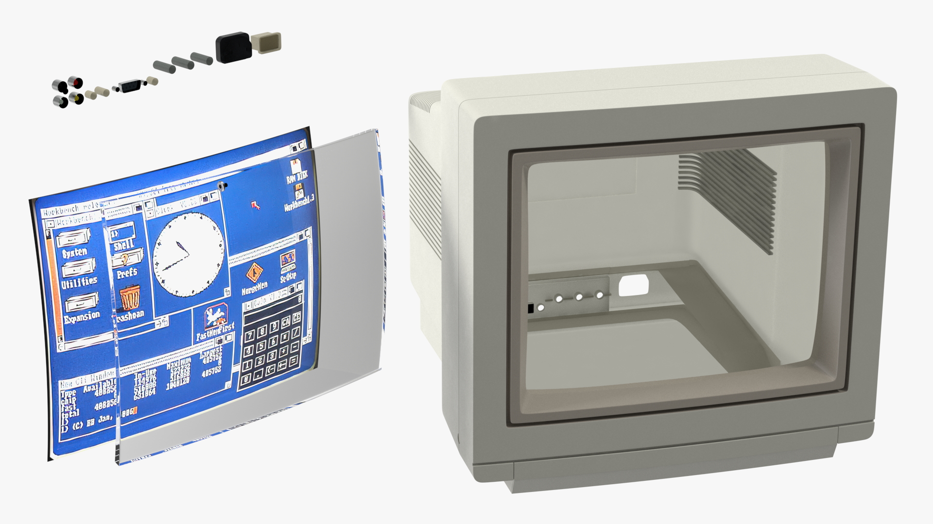 3D model Vintage Monitor