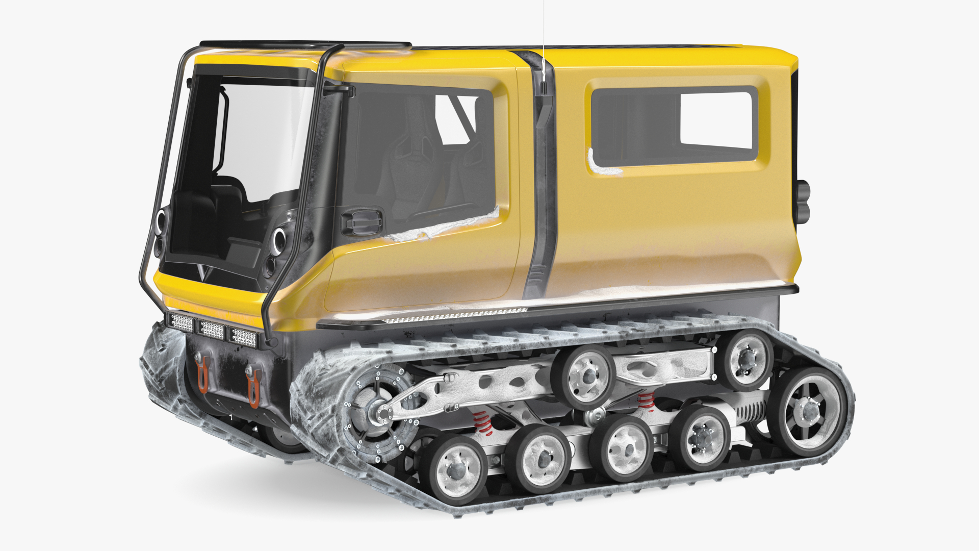 3D model Arctica Exploration Vehicle Snowy Yellow