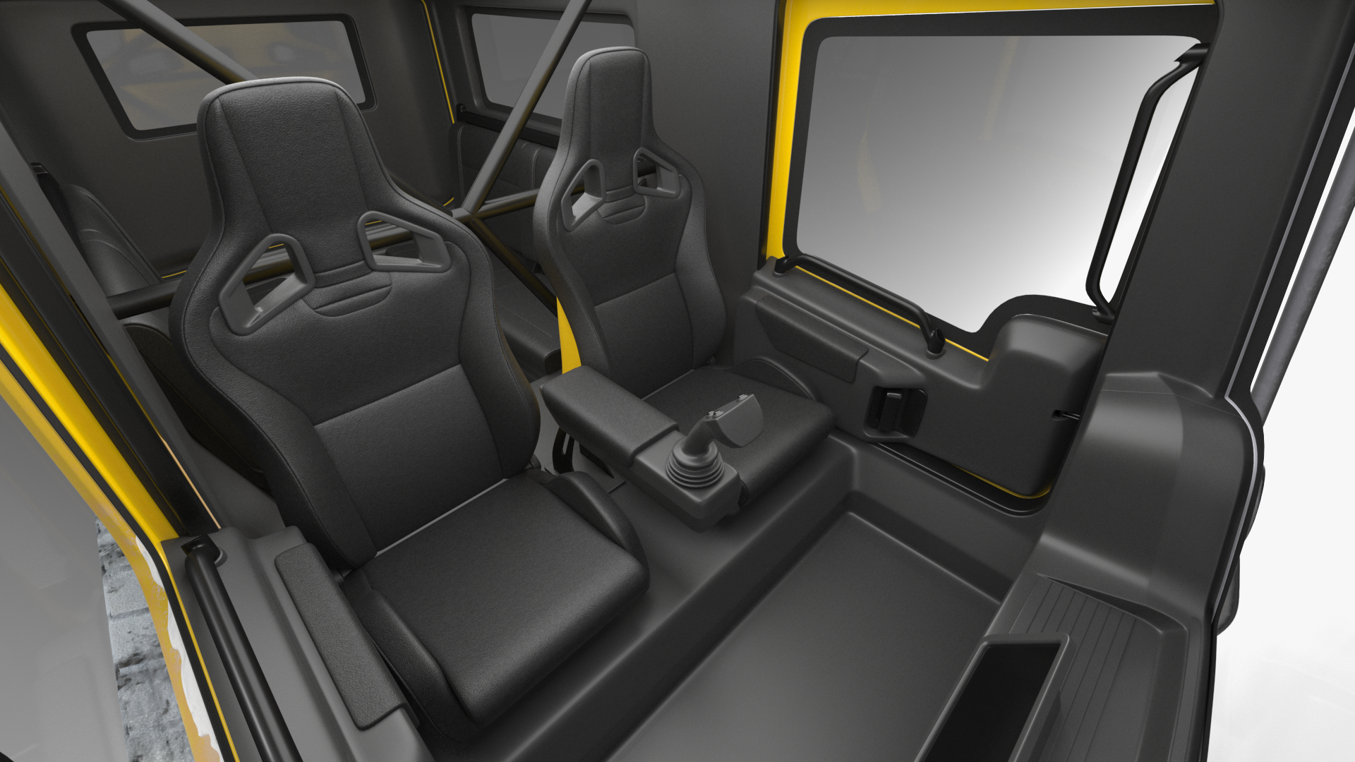 3D model Arctica Exploration Vehicle Snowy Yellow