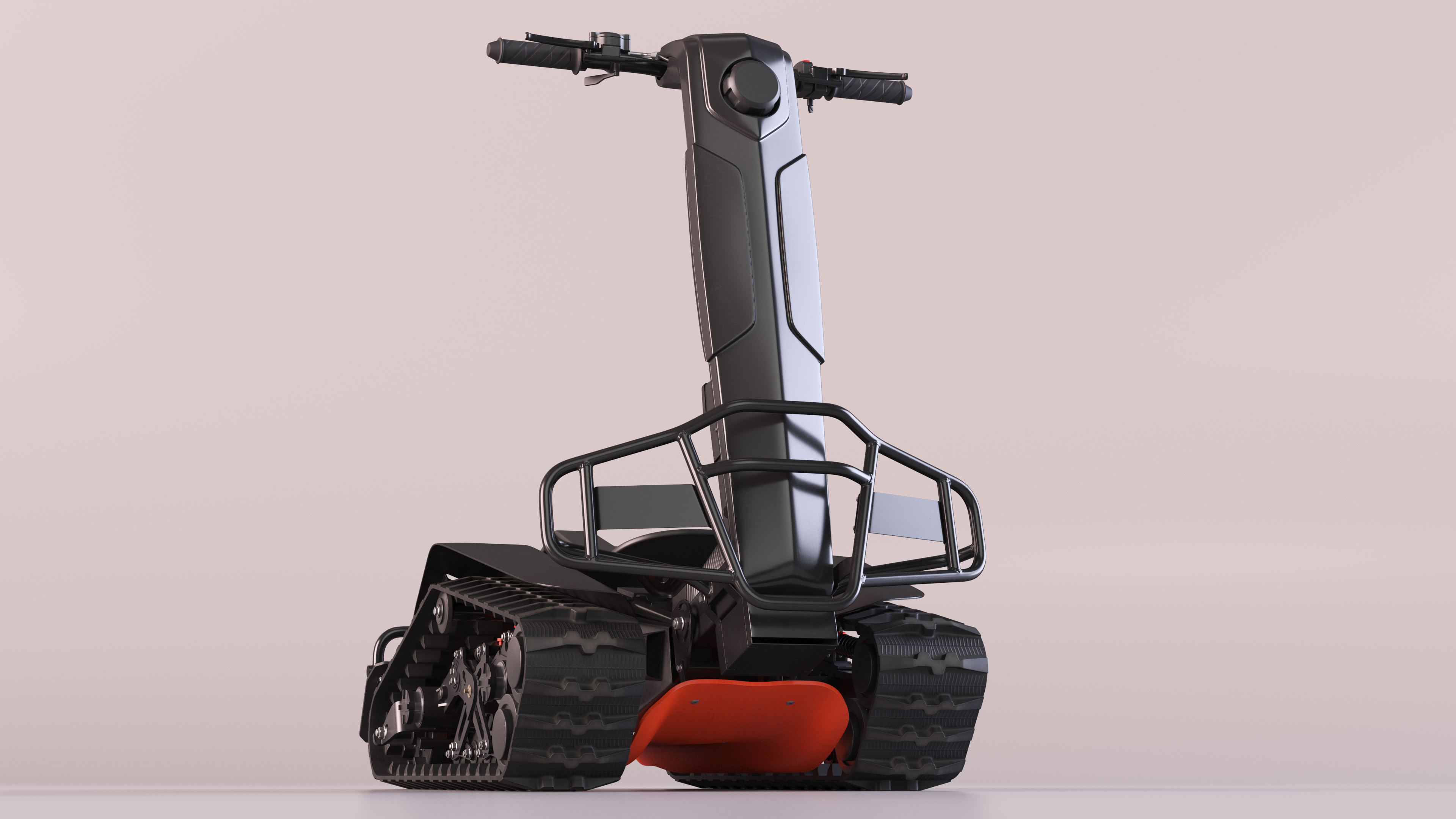 3D model Stands Up Tracked Scooter
