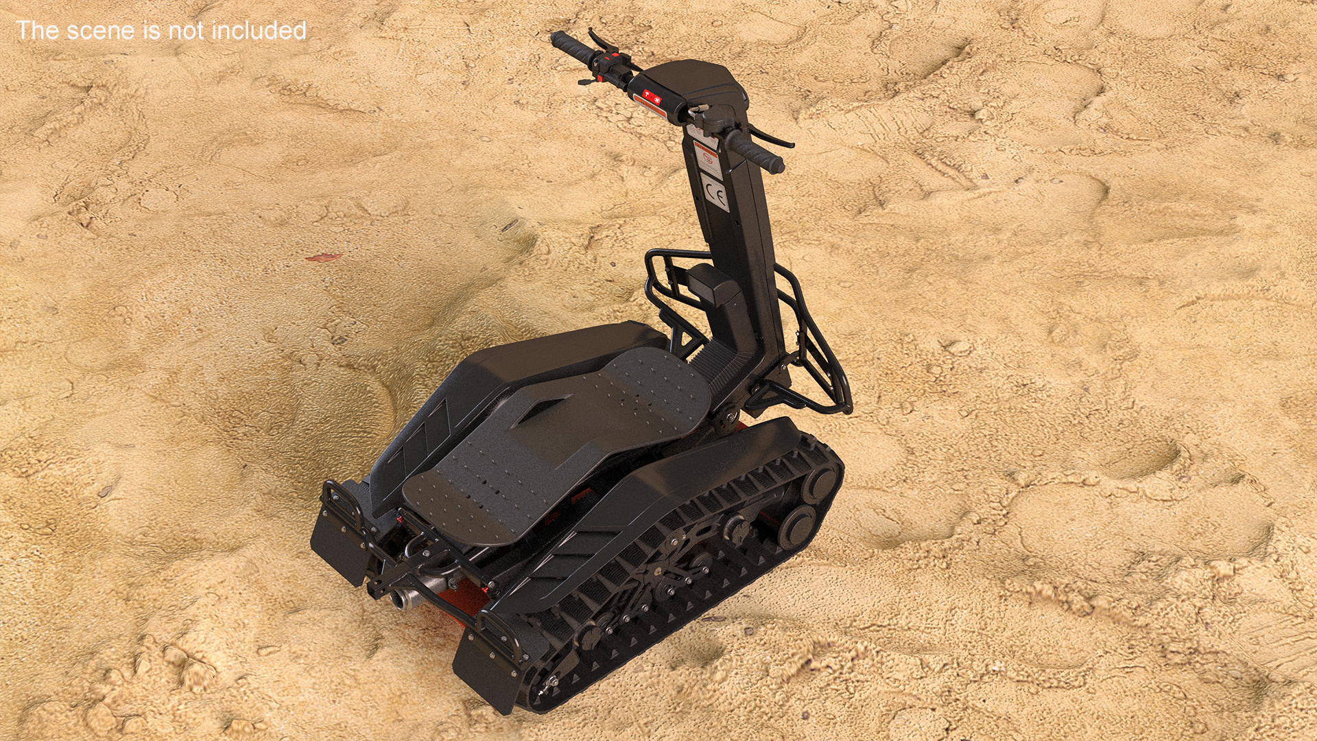 3D model Stands Up Tracked Scooter