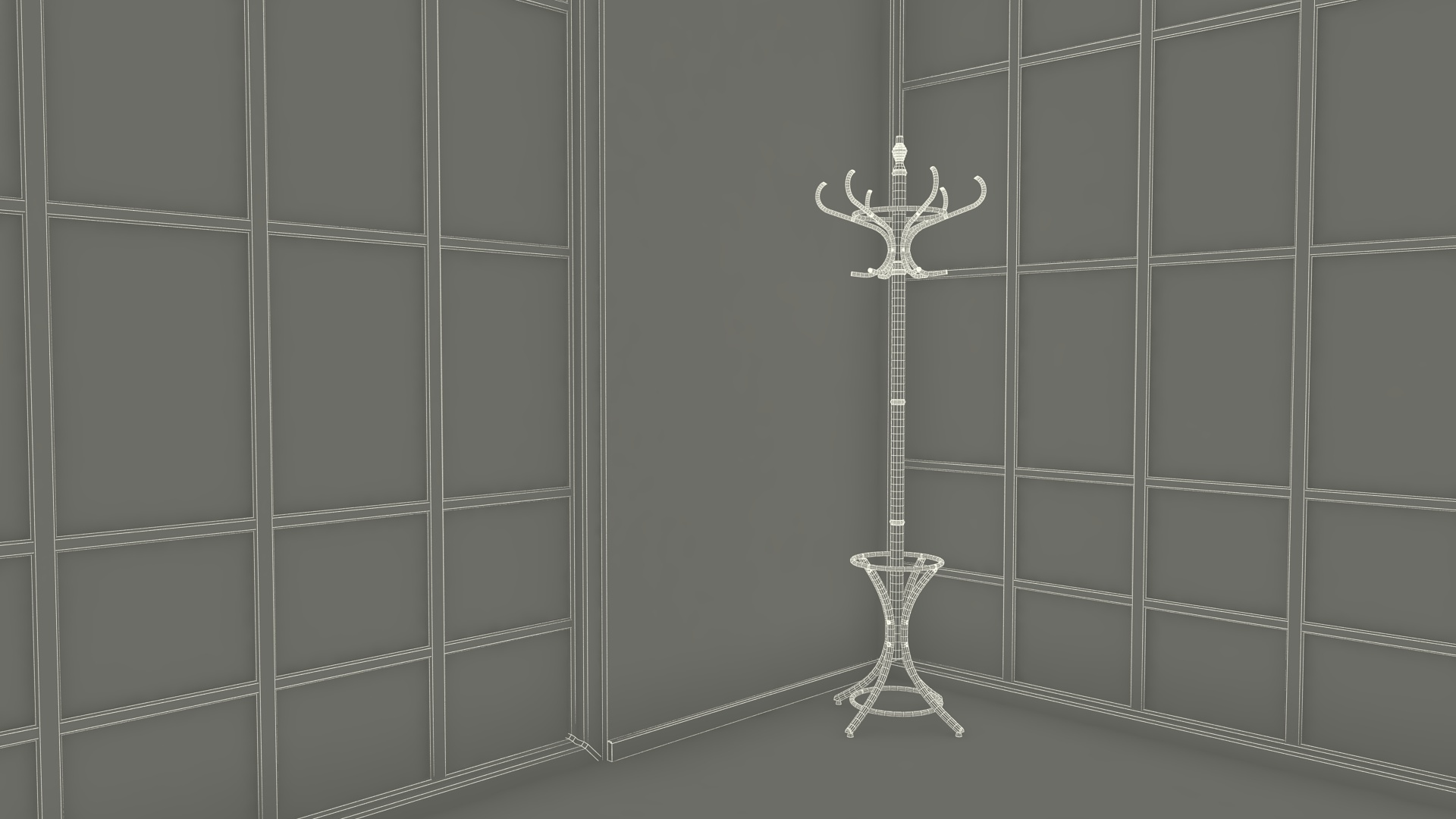 Airy Meeting Room with Furniture 3D