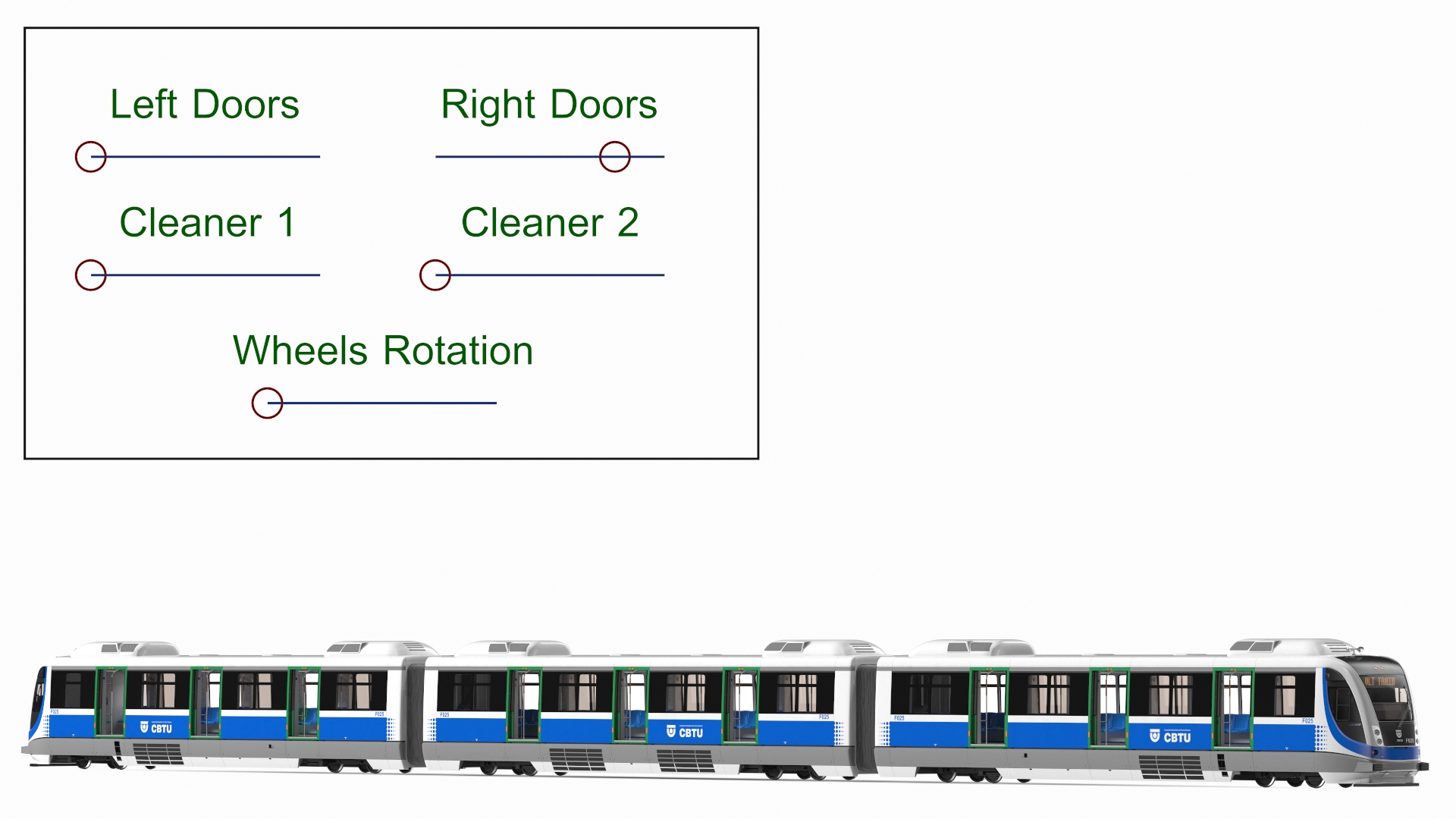 3D VLT Train Rigged