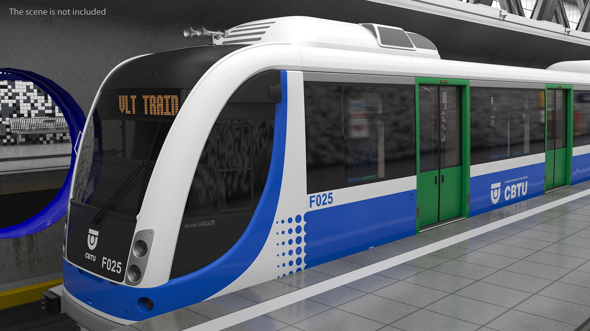 3D VLT Train Rigged