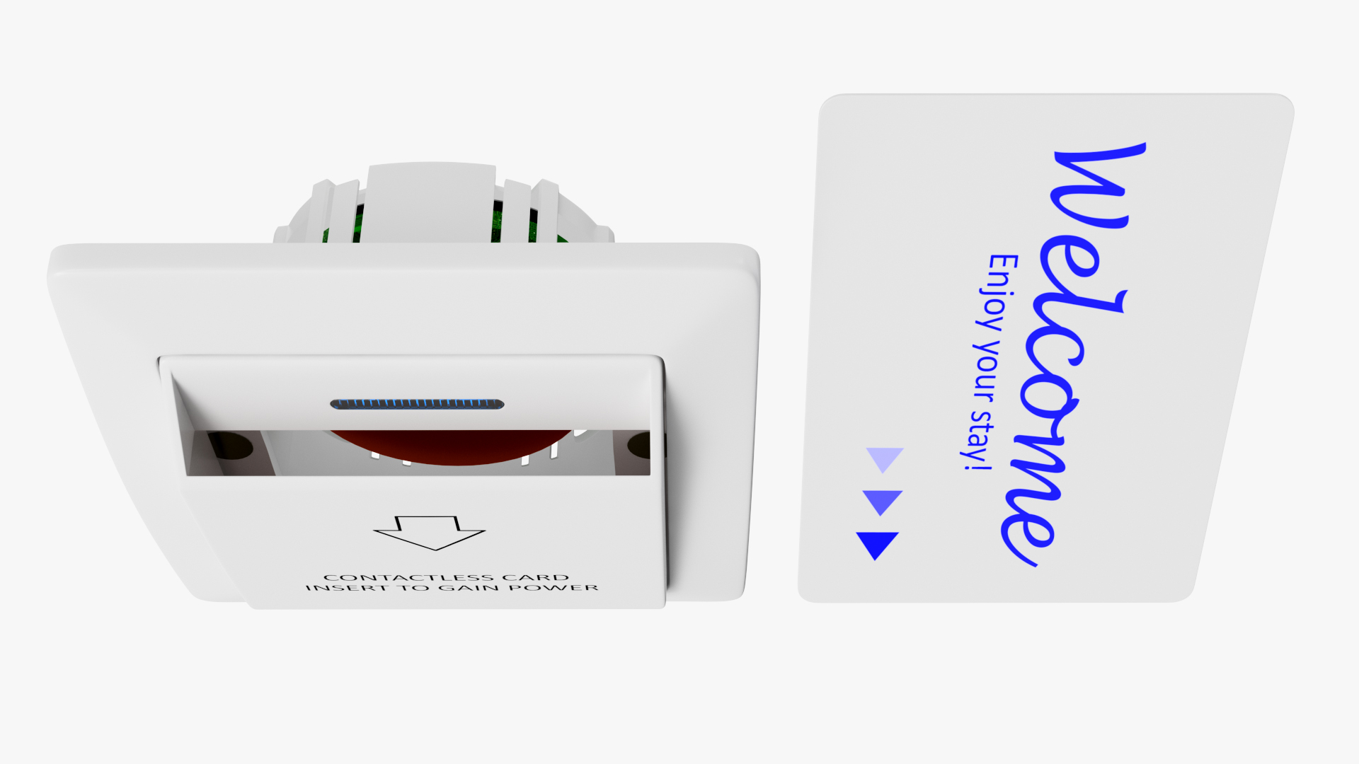 Hotel Room Switch with Card 3D
