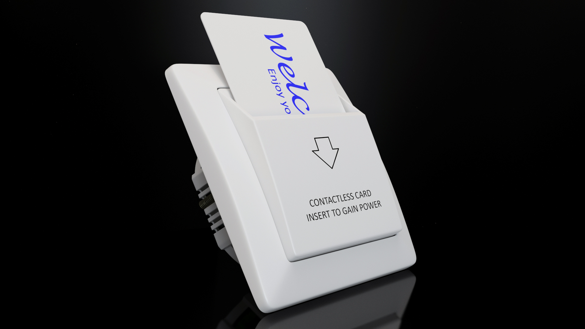 Hotel Room Switch with Card 3D