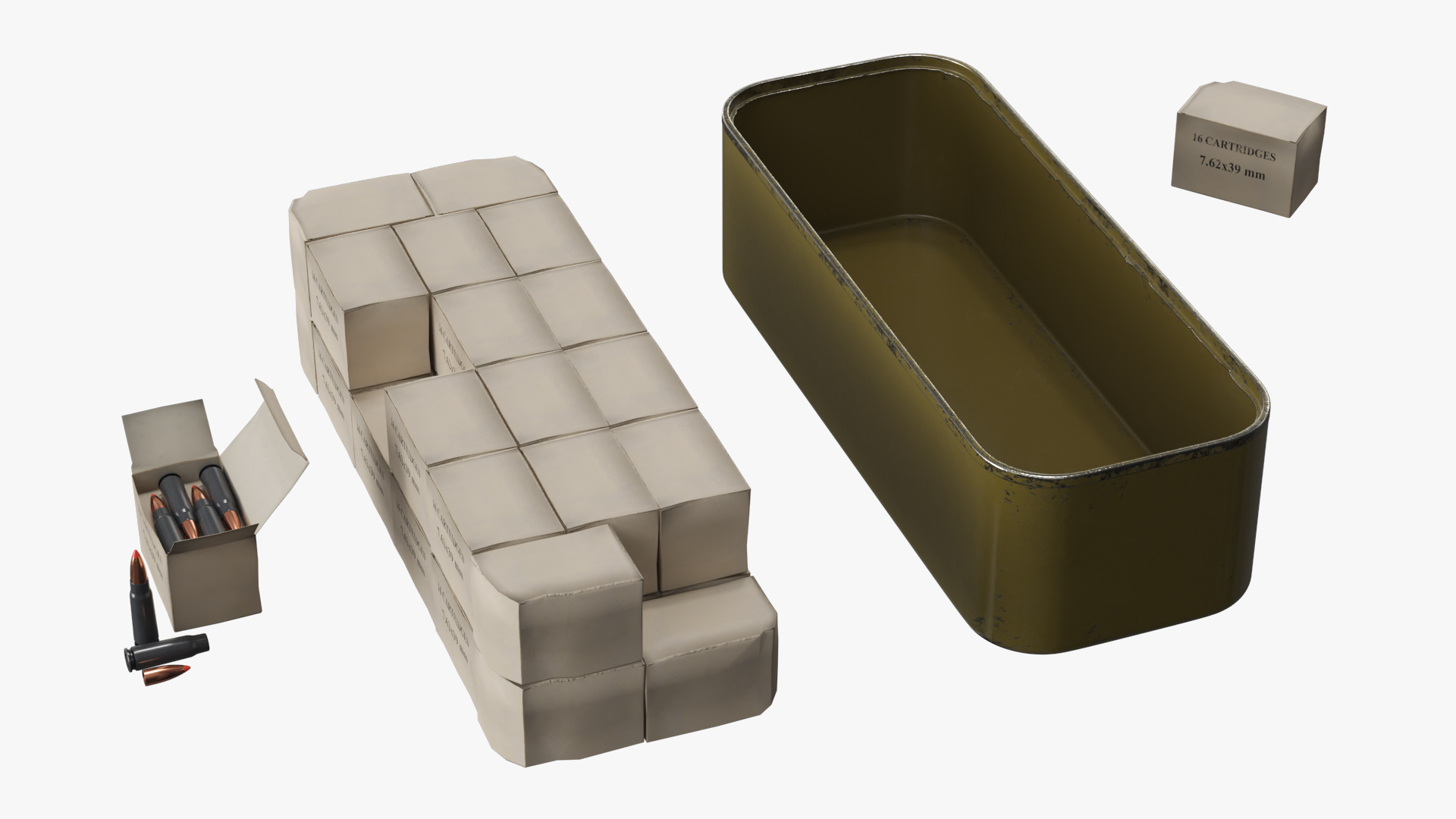 Steel Cartridge Storage Can with Rounds, view 8