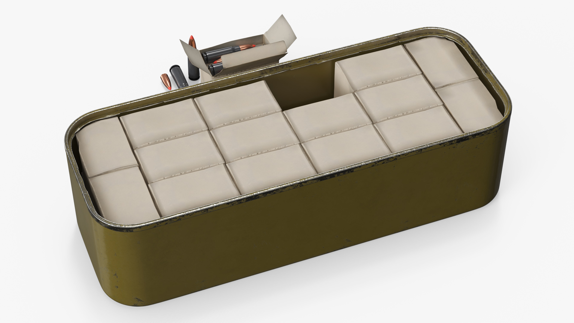 Steel Cartridge Storage Can with Rounds, view 3