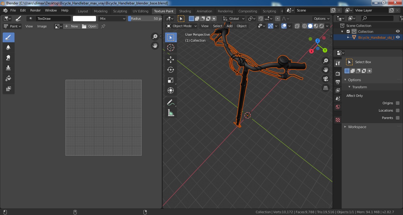 Bicycle Handlebar 3D