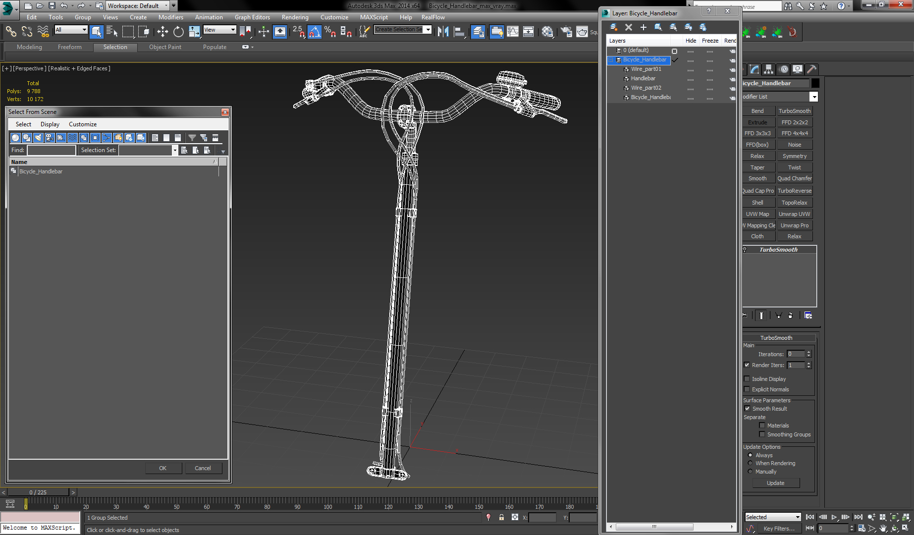Bicycle Handlebar 3D