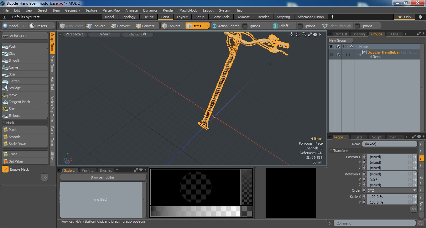 Bicycle Handlebar 3D