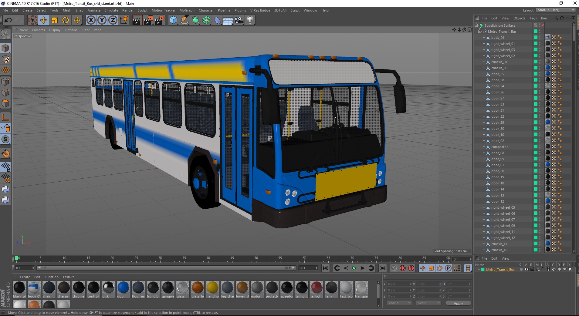 Metro Transit Bus 3D
