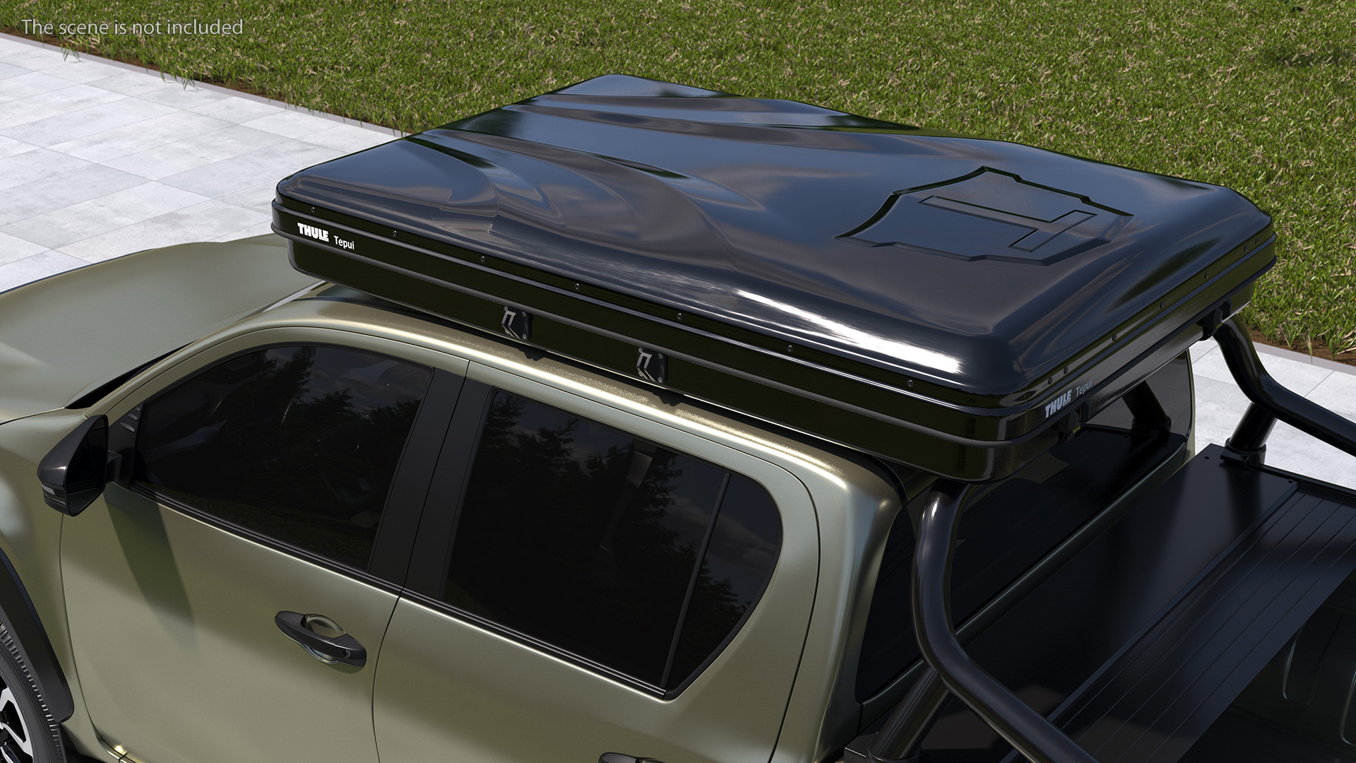 Thule Basin Hardshell Roof Top Tent Folded 3D