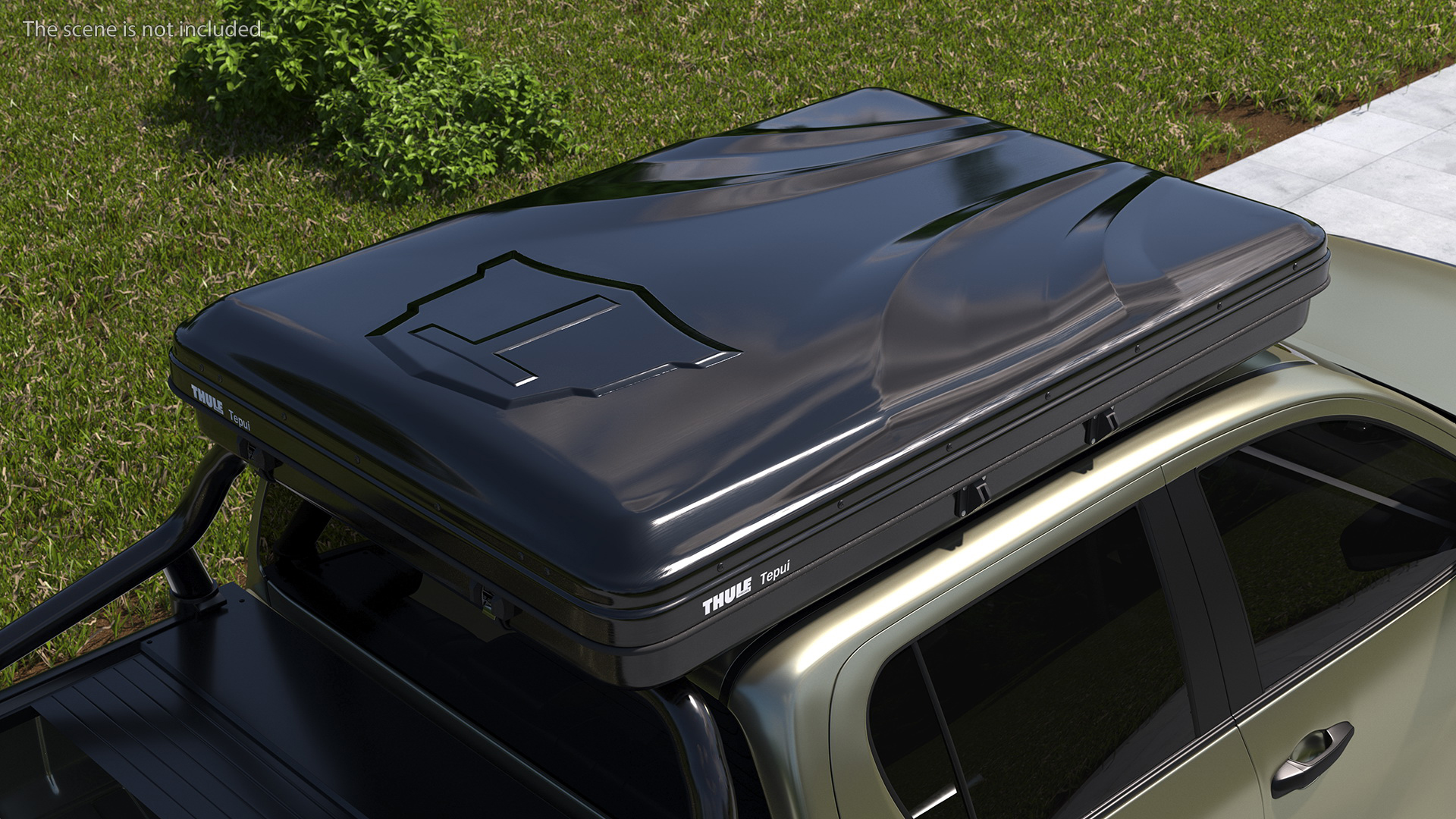 Thule Basin Hardshell Roof Top Tent Folded 3D