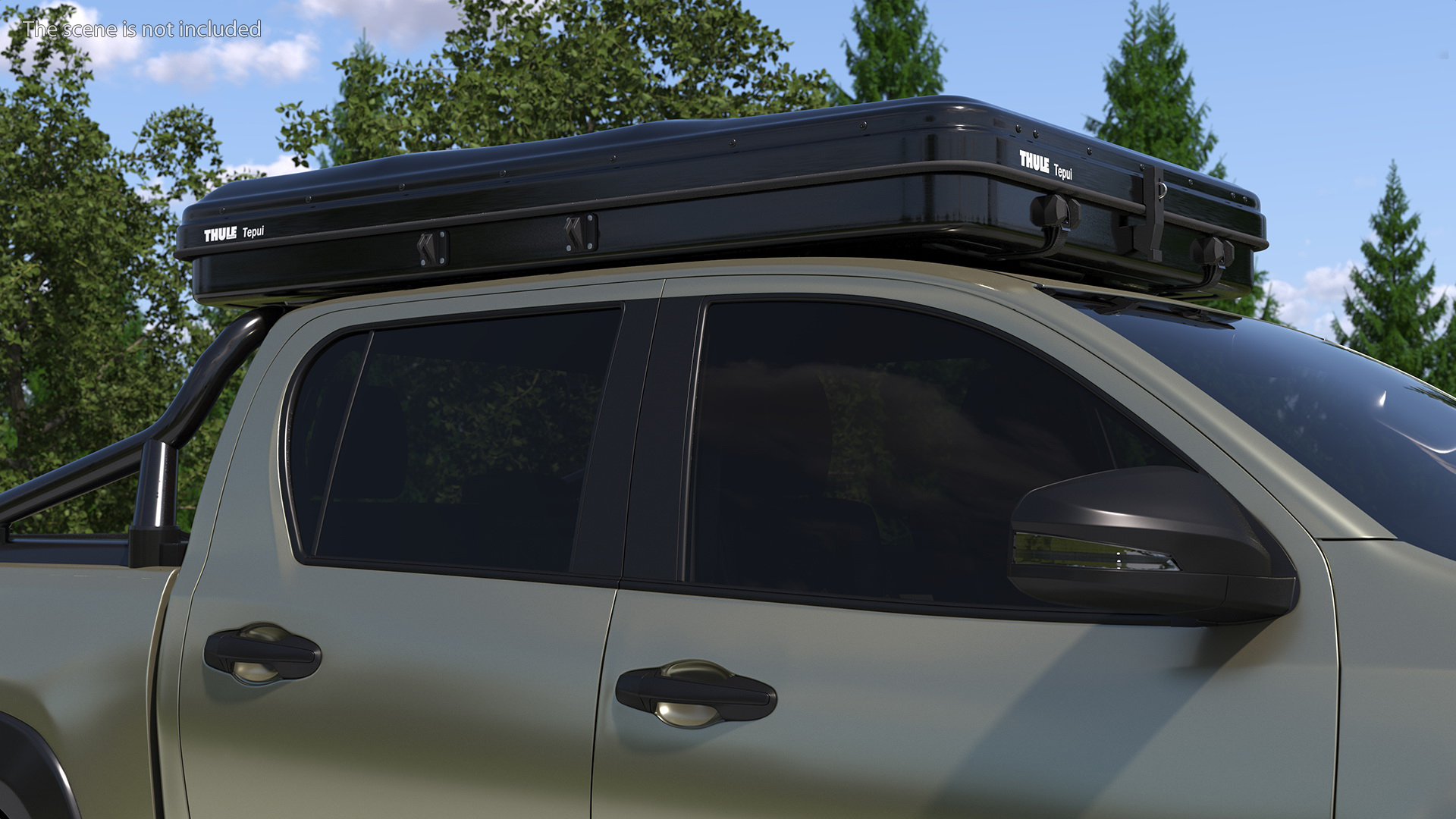 Thule Basin Hardshell Roof Top Tent Folded 3D