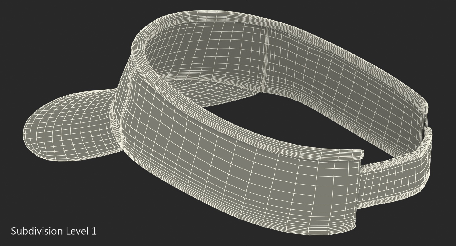 Sun Visor Cap Fur 3D