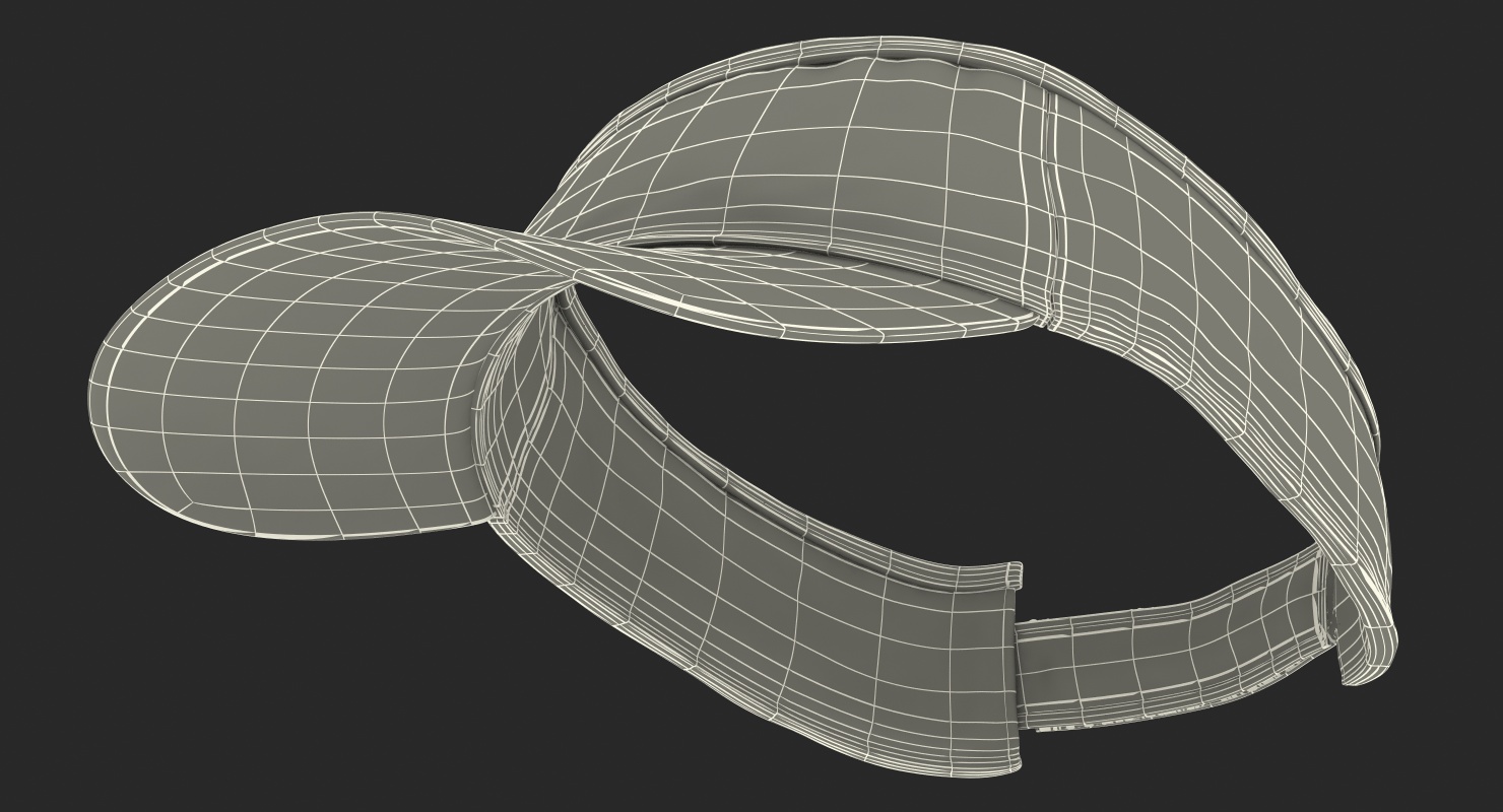 Sun Visor Cap Fur 3D