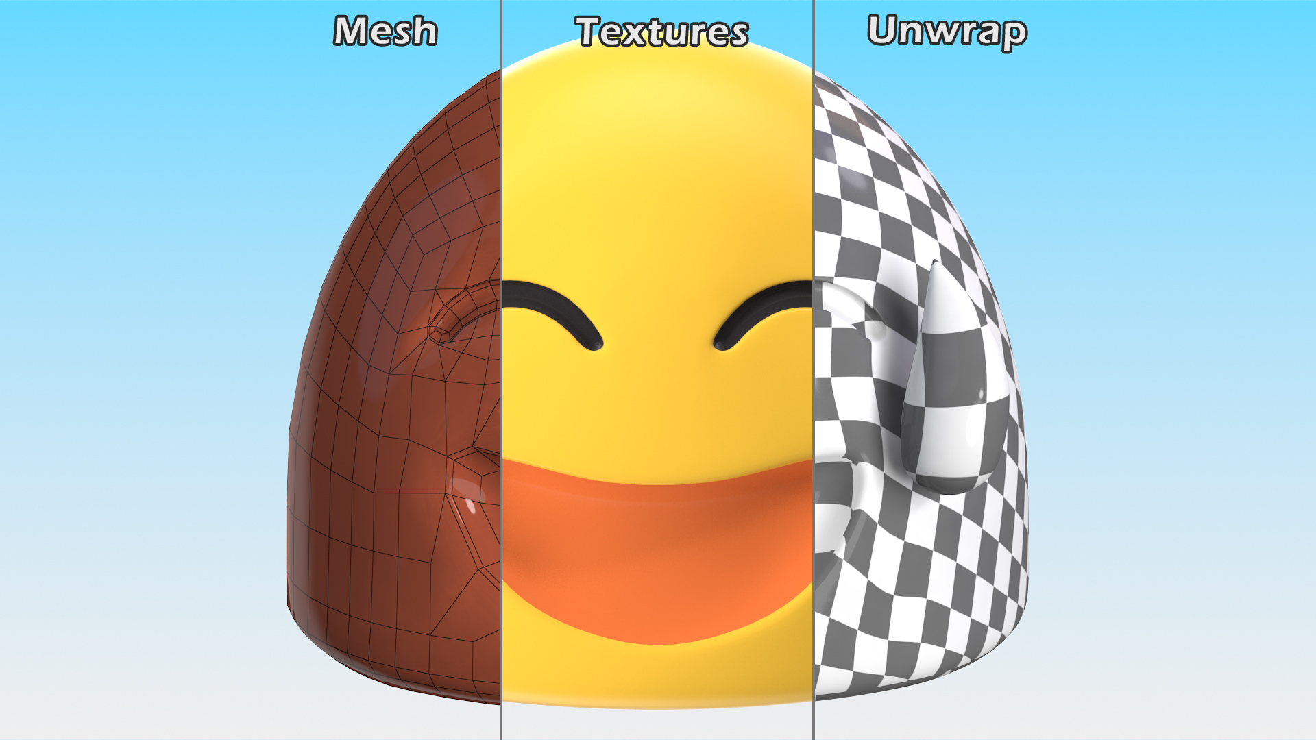 3D model Happy Sweat Android Emoji