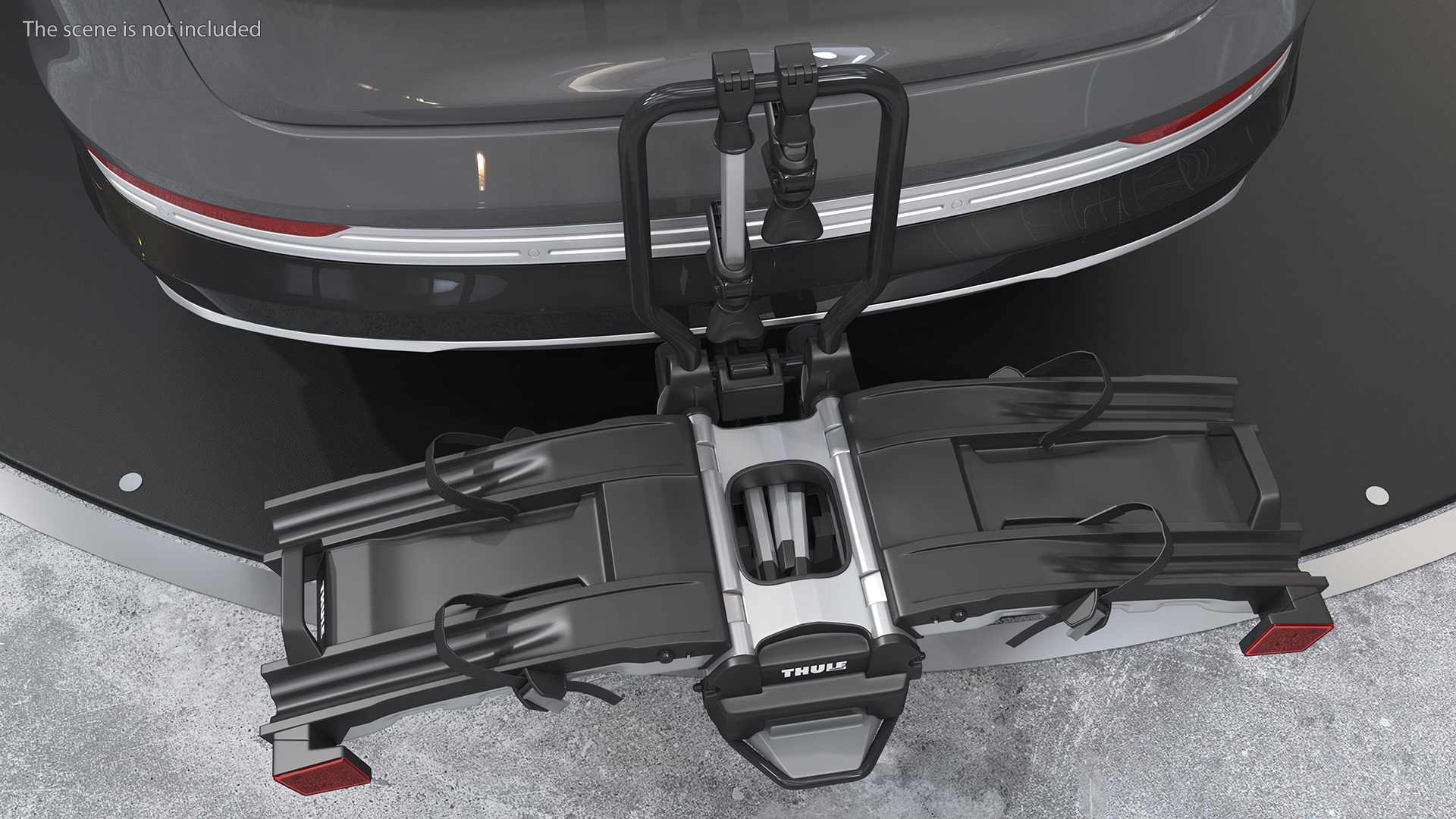 Thule EasyFold XT2 with Mountain Bike 3D