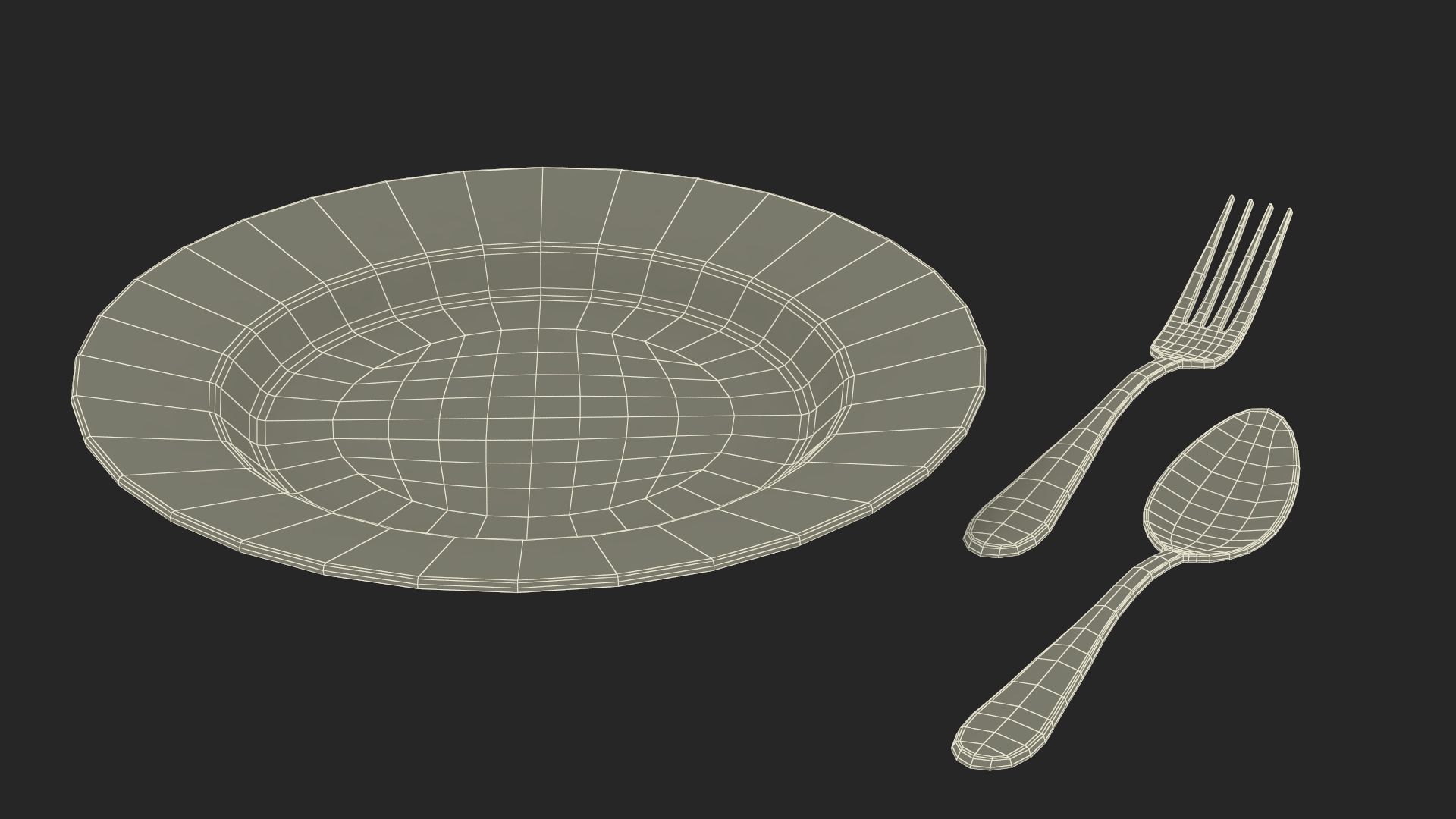 3D Cupcake on Plate