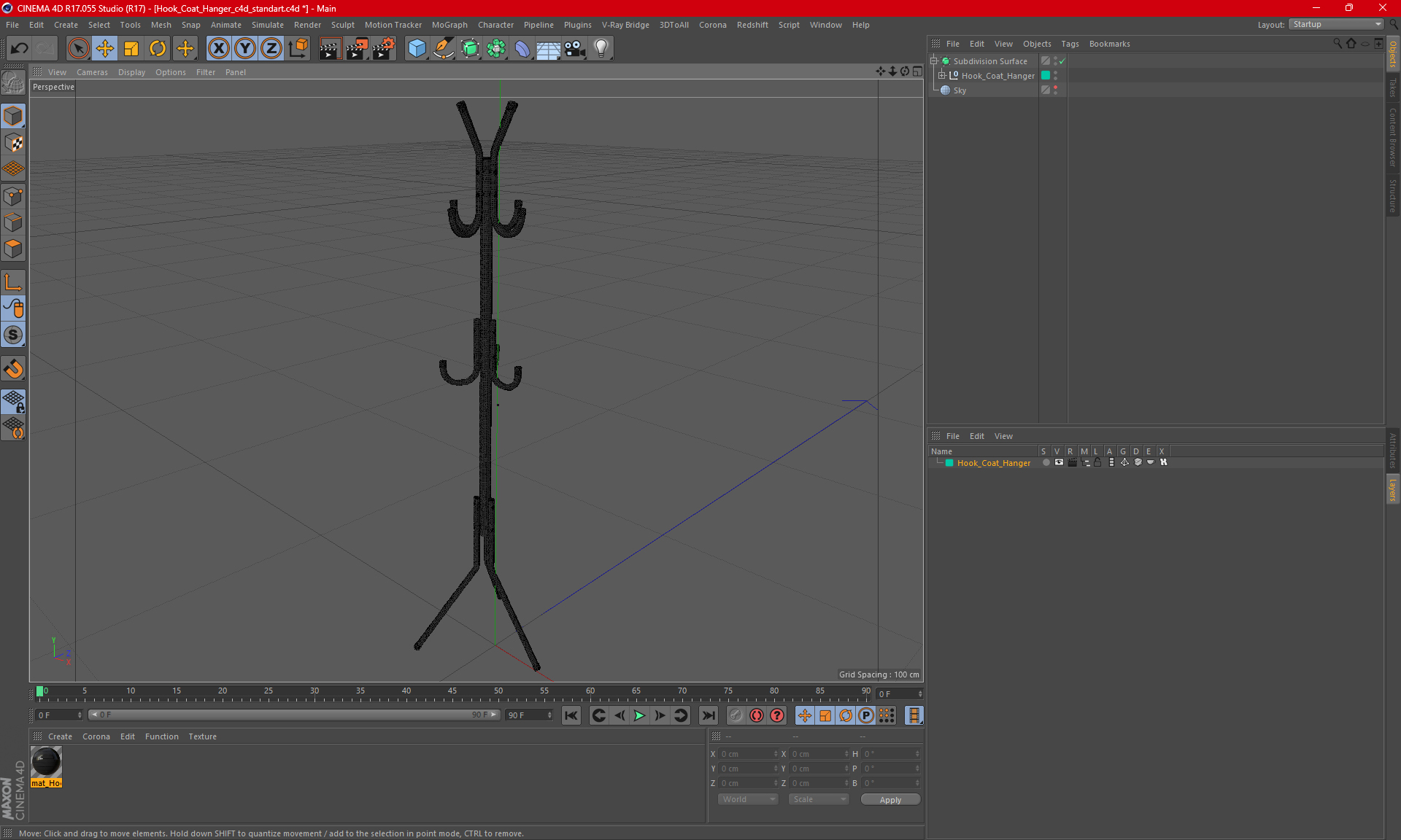 3D Hook Coat Hanger