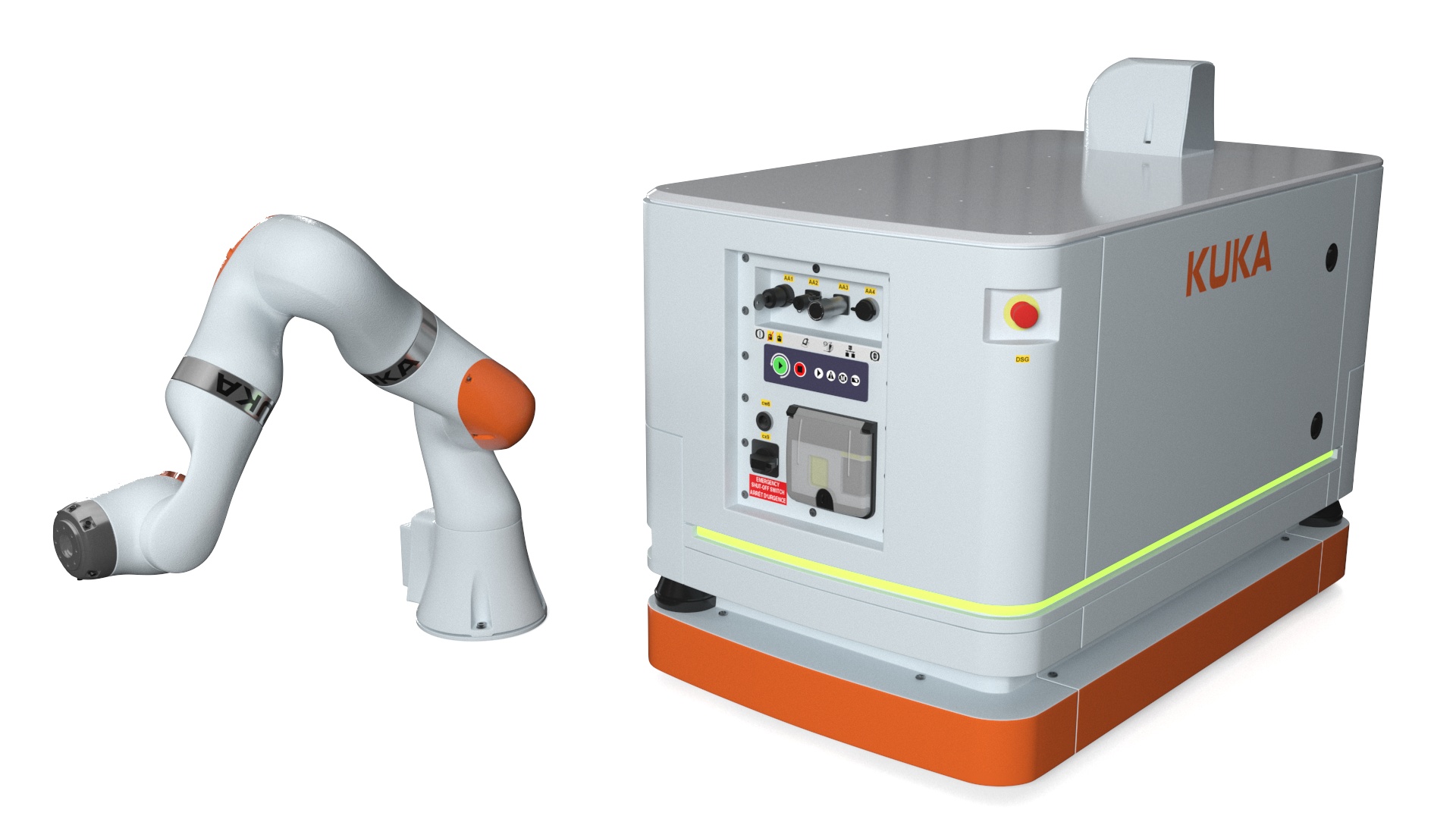 3D Mobile Robot KUKA KMR Iiwa